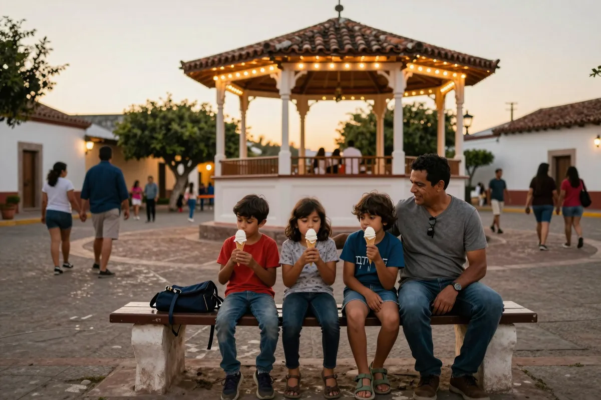 Imagen ilustrativa: Plaza Benito Juárez al atardecer
